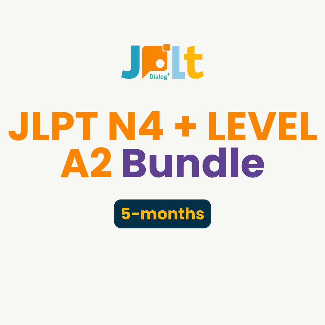 JLPT N4 + LEVEL A2 Bundle — 5 Months
